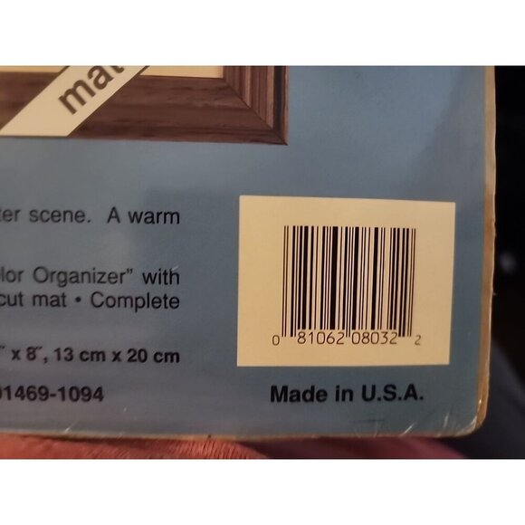 JCA Windows Winter Day Cross Stitch Kit 08032 Snowman Four Winter Scenes w Mat - Picture 4 of 6